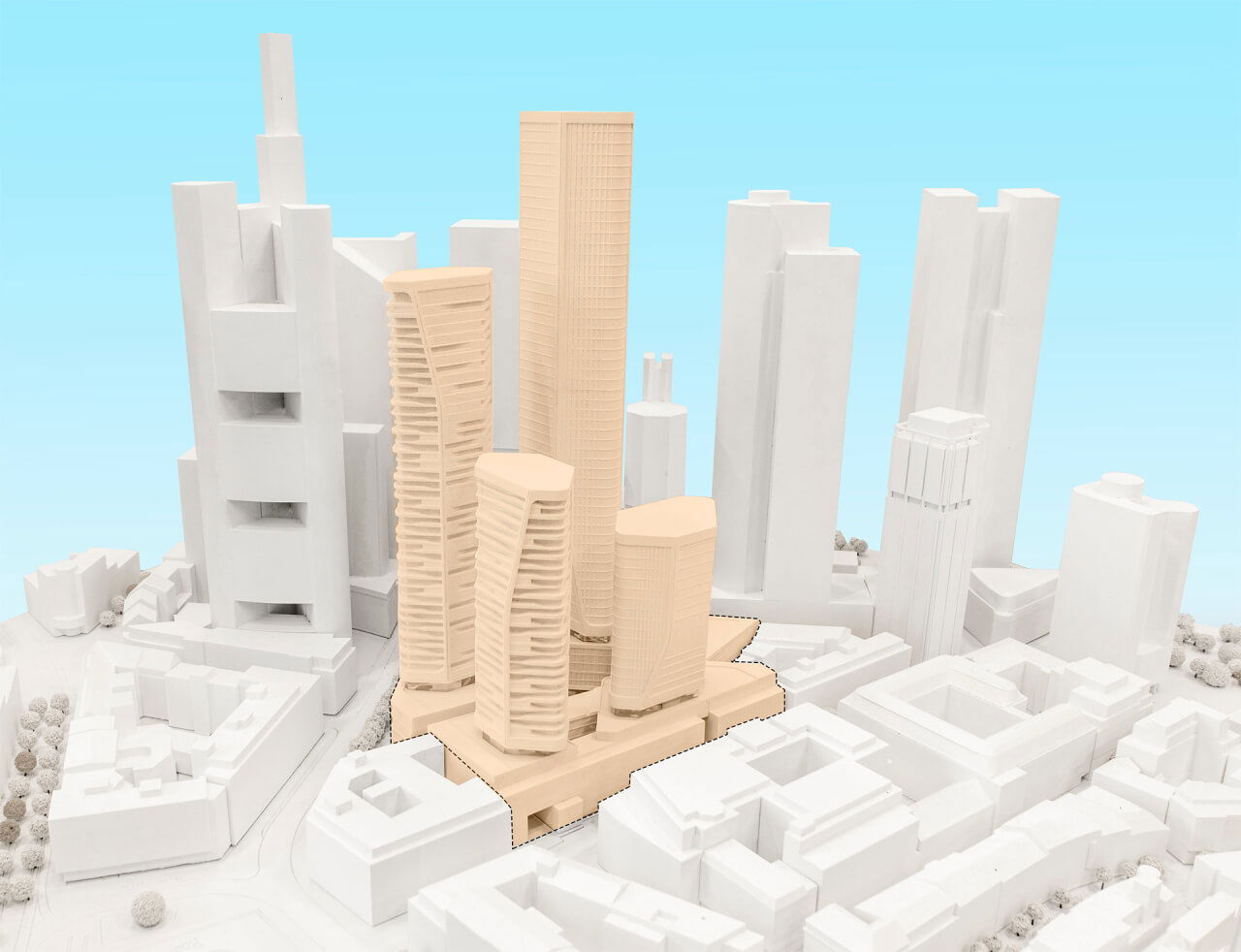 Groß und Partner entwickelt vier Hochhäuser im Bankenviertel